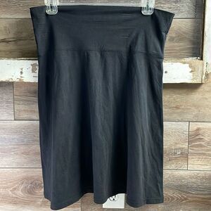Mix & Co Ladies Wide Waist Band Skirt, Size Large, Black